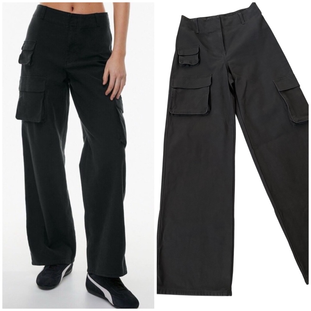 Aritzia Wilfred Free Picture Cargo Dark Grey Pants size 0 - Picture 1 of 8